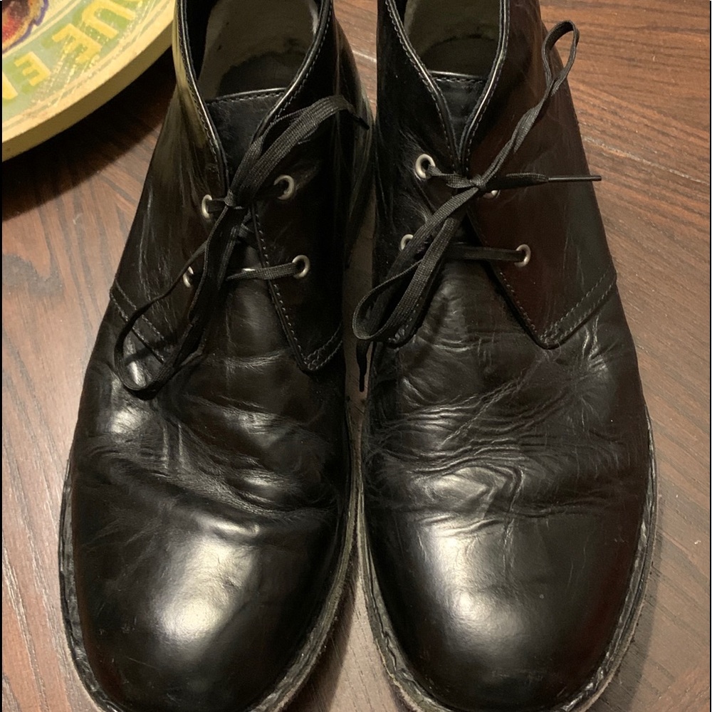 UGG Chukka Boots Men’s 12 Leather Black
